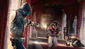 assassin's creed unity shooting a french soldier