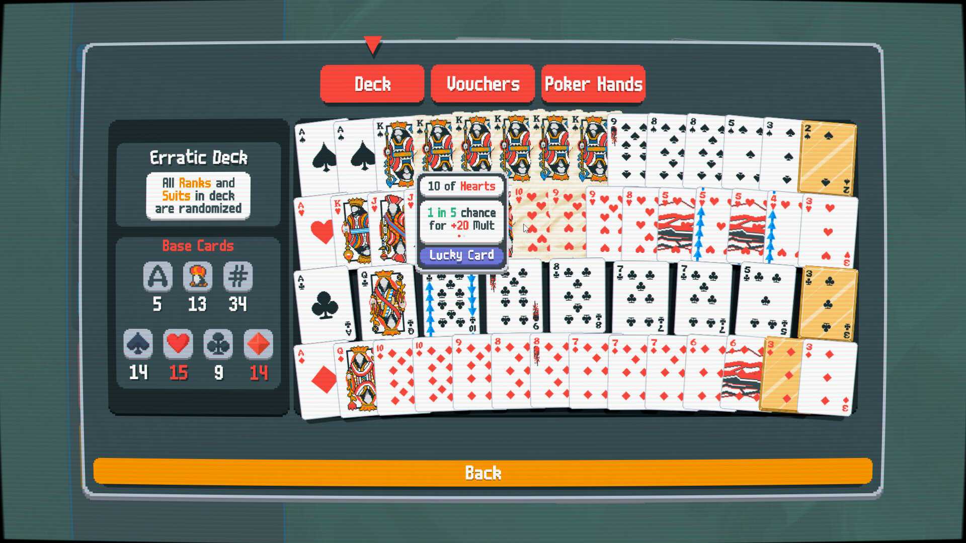 A deck of playing cards is displayed.