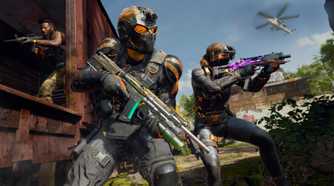 Black Ops 6 orange and black operator skin