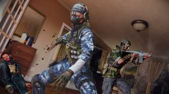 Black Ops 6 operator standing in blue camo