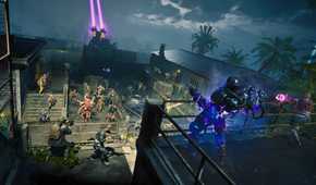 blops 6 island zombies map showing the courtyard full of zombies