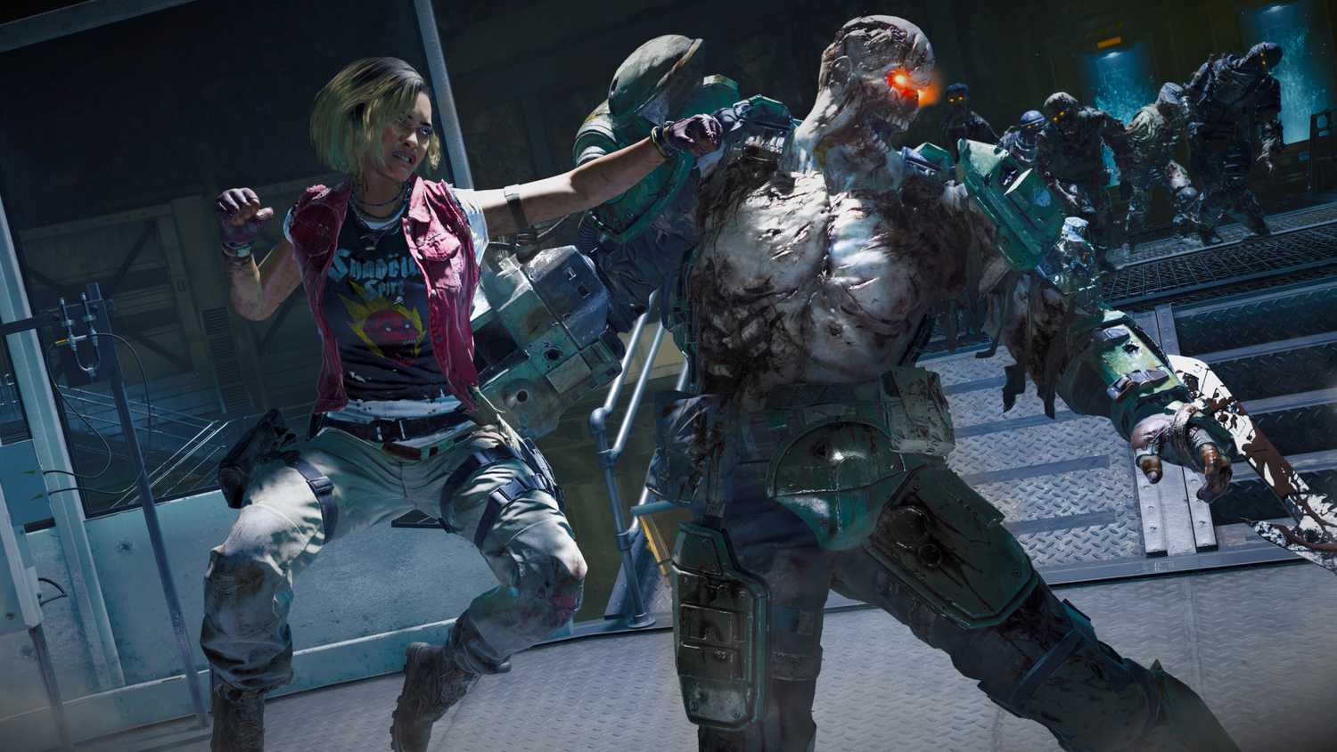 black ops 6 Maya punching a large zombie in the face