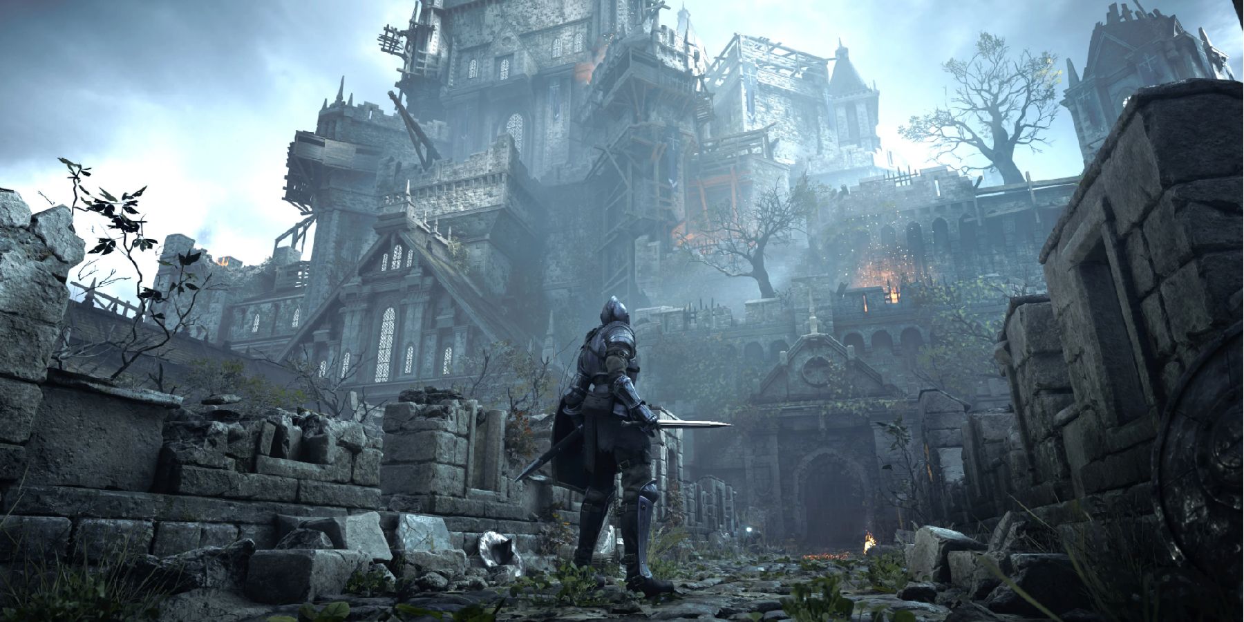 demons souls standing outside boletaria