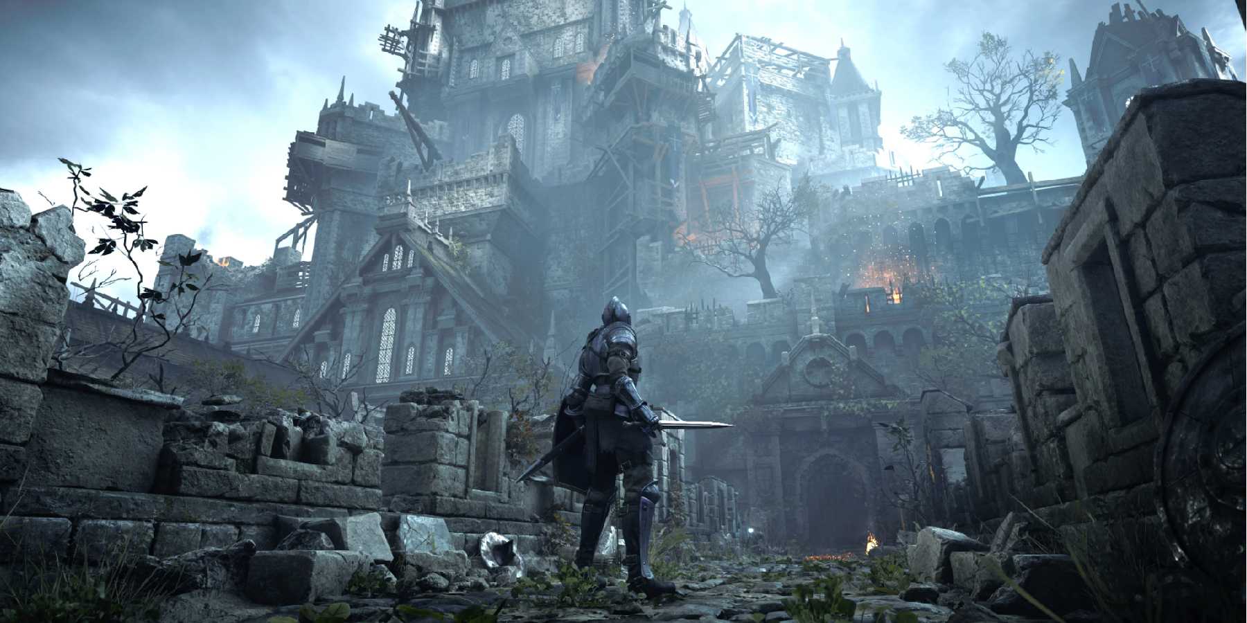demons souls standing outside boletaria