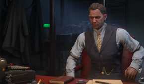 empire of Sin old dude sitting at a desk