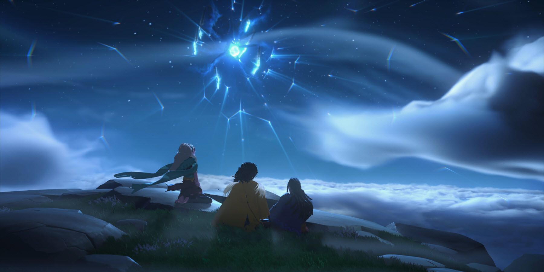 everwild art showing a starry sky