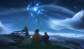 everwild art showing a starry sky