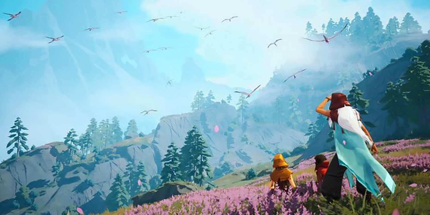everwild art featuring a large open landscape