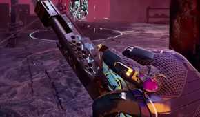 fragpunk gameplay showing a pistol in first-person