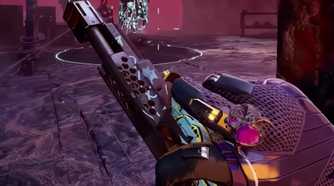 fragpunk gameplay showing a pistol in first-person