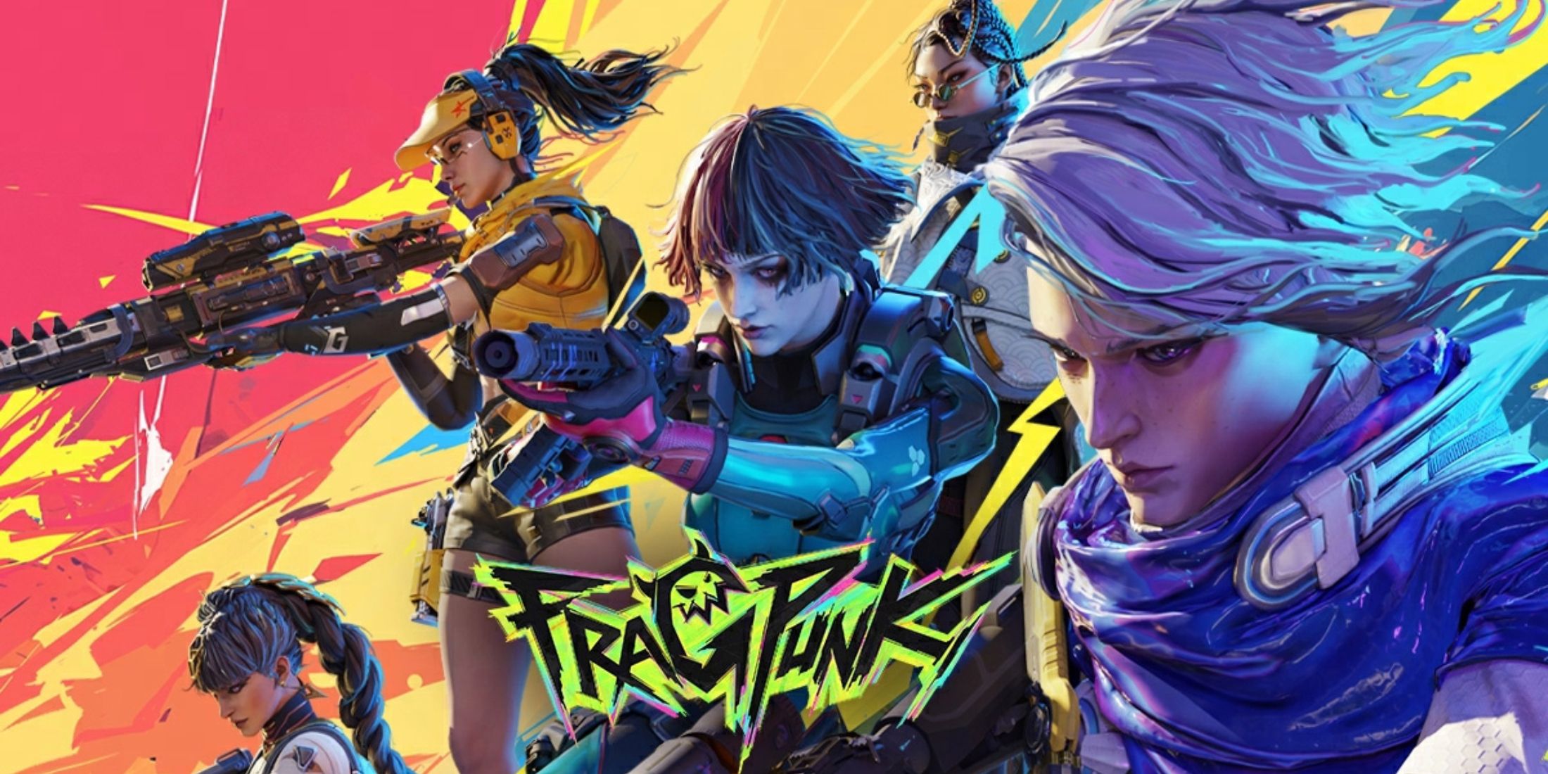 fragpunk key art featuring the logo and several Lancers