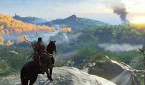 A screenshot of gameplay from Ghost of Tsushima