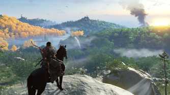 A screenshot of gameplay from Ghost of Tsushima