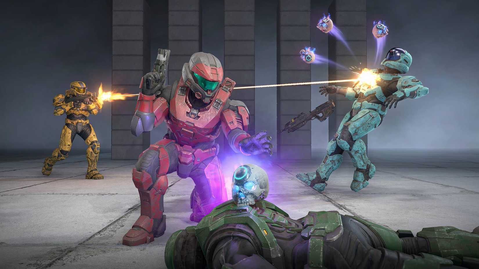 A screenshot of Halo Infinite's Headhunter gametype