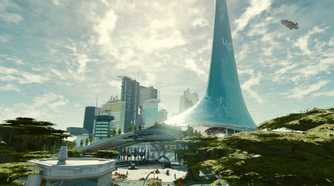 A futuristic city in Starfield