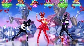 A screenshot of gameplay from Just Dance 5