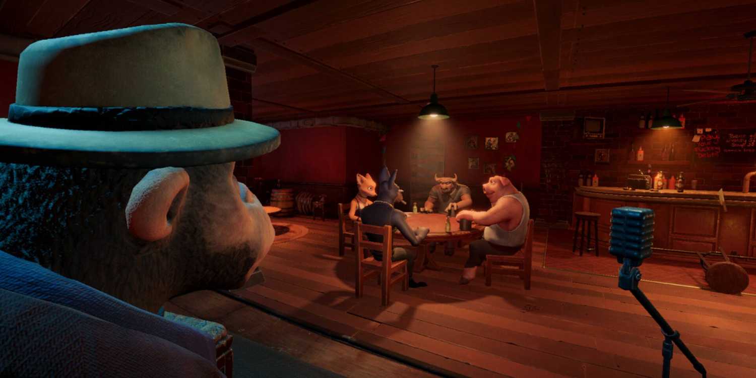 A detective watching over a poker game