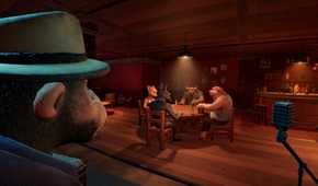 A detective watching over a poker game