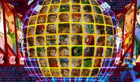 A screenshot of the character select in Marvel vs Capcom 2
