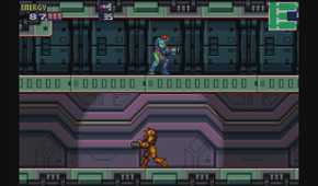 A screenshot of gameplay from Metroid Fusion