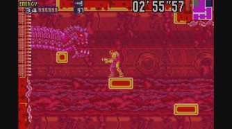 A screenshot of gameplay from Metroid Fusion
