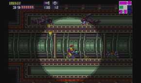 A screenshot of gameplay from Metroid Fusion