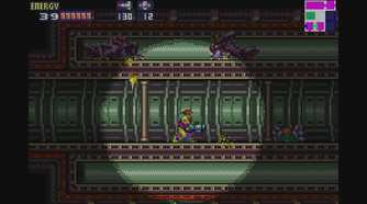 A screenshot of gameplay from Metroid Fusion