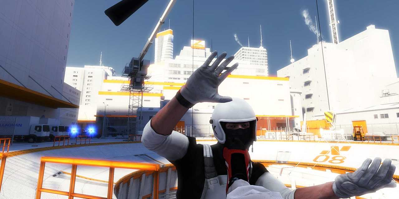 kicking a person in Mirror's Edge