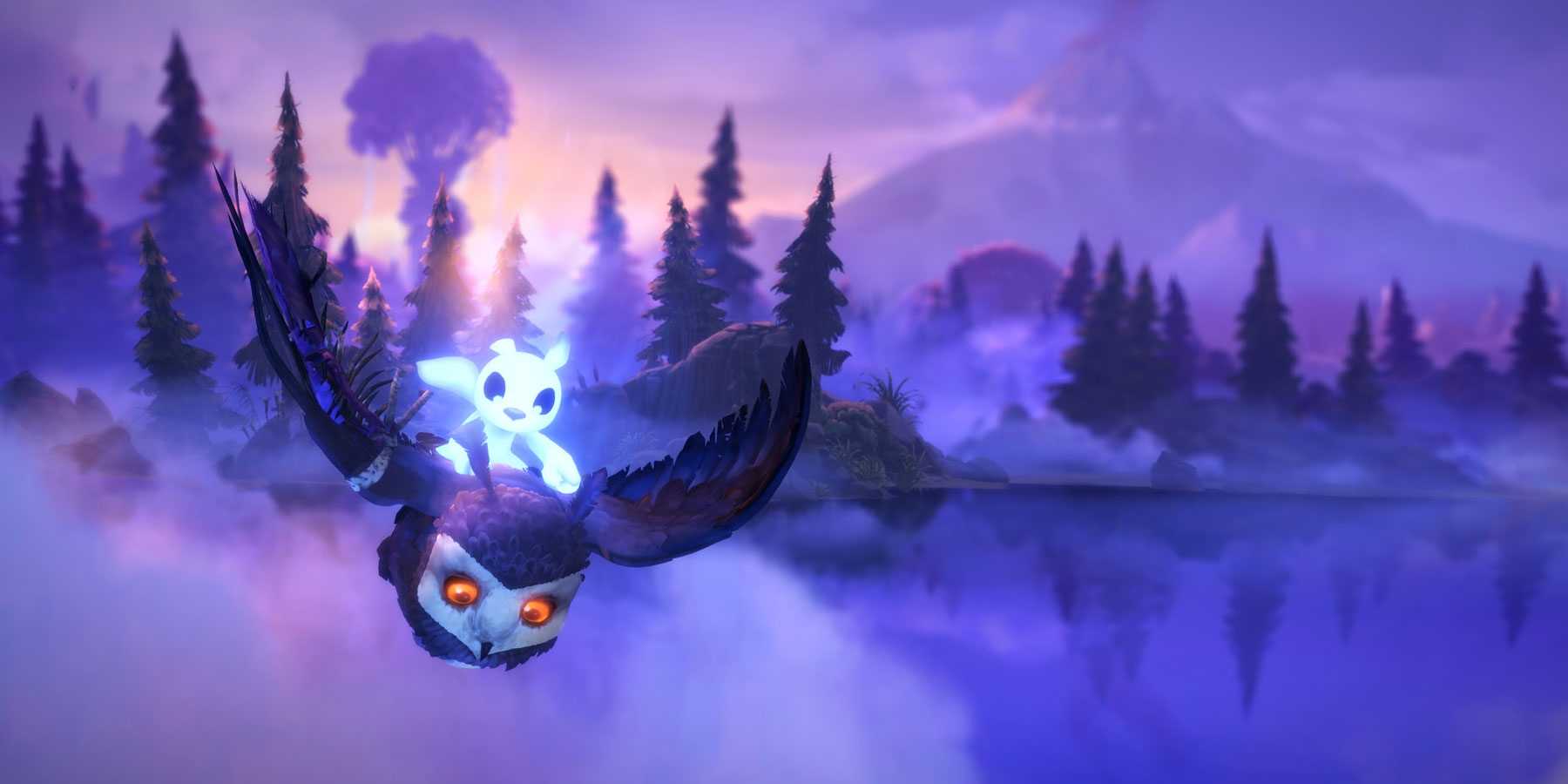 Ori flying on an owl