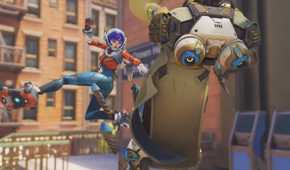 overwatch 2 Juno flying through the air