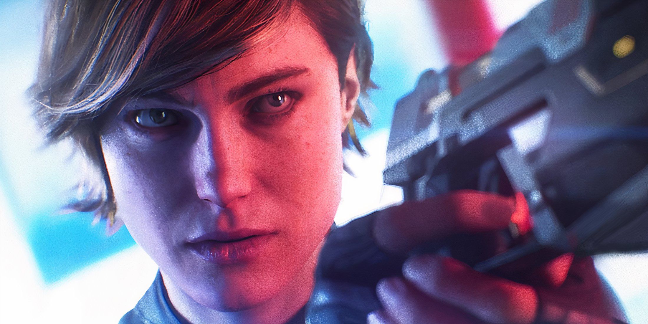 Perfect Dark Joanna Dark holding a gun