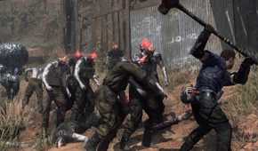 A player fighting off infected monsters
