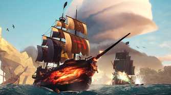 Naval combat against the Burning Blade ship