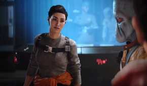 A screenshot of Iden Versio from Star Wars Battlefront 2
