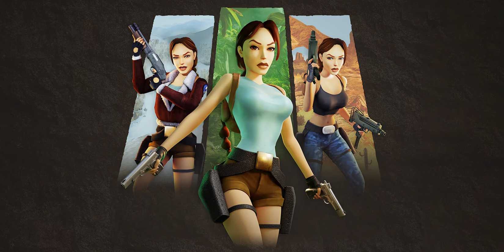 Promo image for the release of Tomb Raider 1-3 remastered