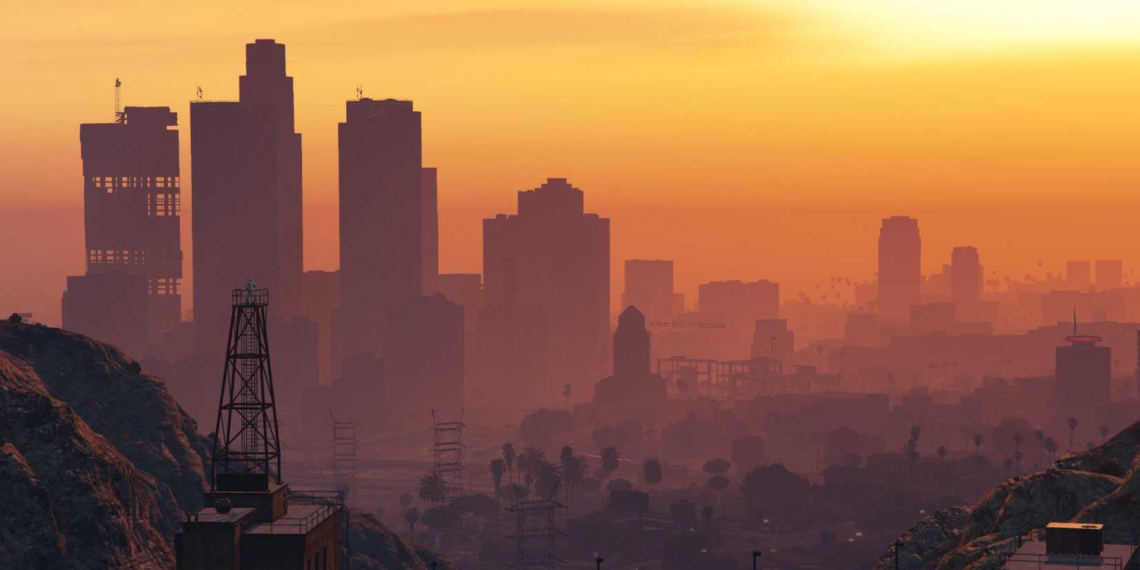 The Los Santos Skyline in Grand Theft Auto 6