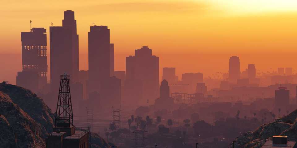The Los Santos Skyline in Grand Theft Auto 6