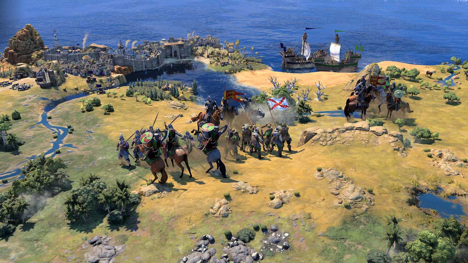 A skirmish near a town