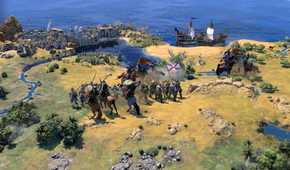 A skirmish near a town