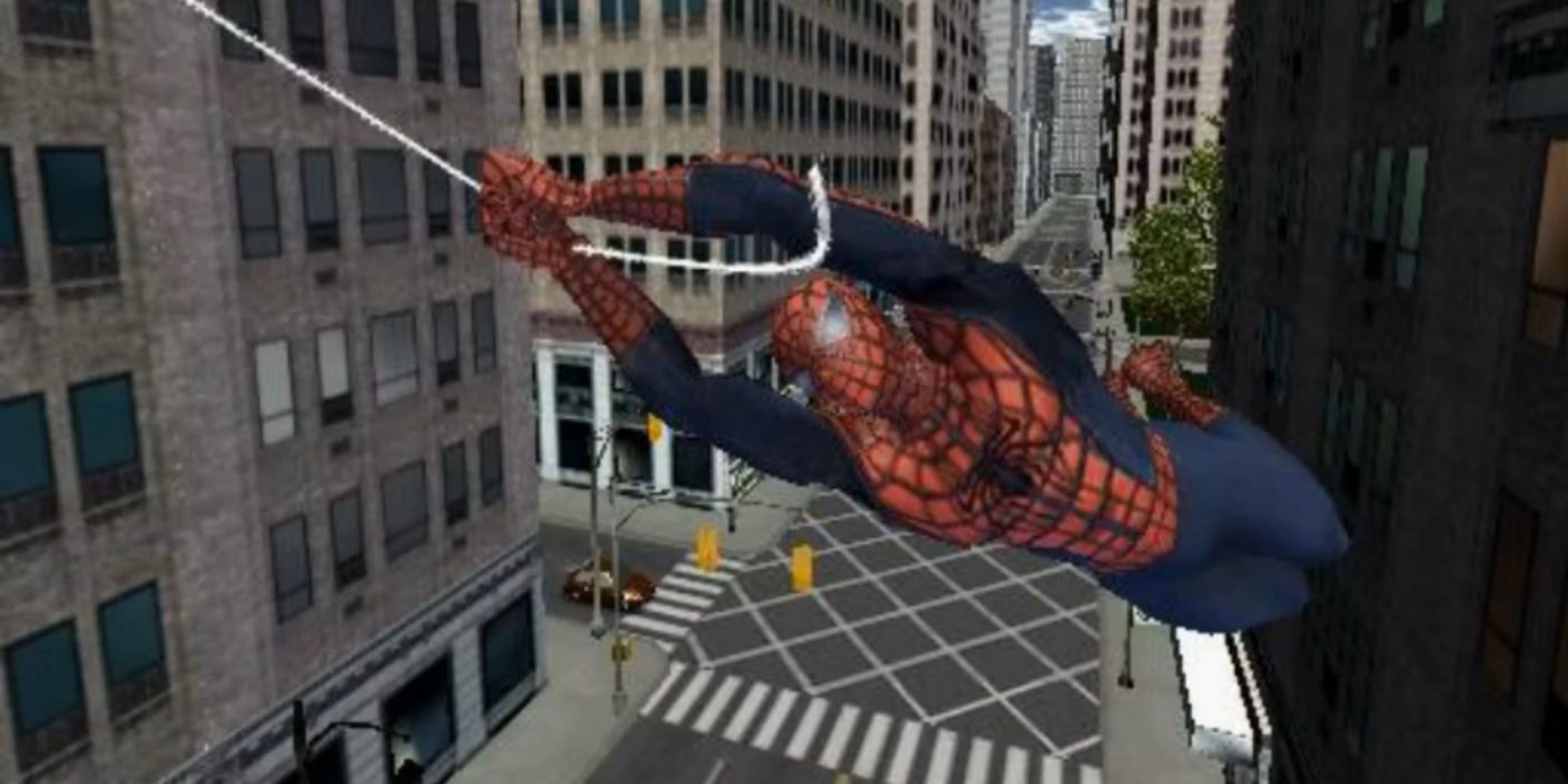 A screenshot of gameplay from Spider-Man 2