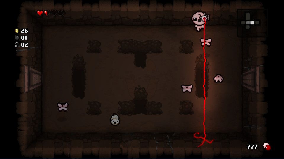attacking enemies in The Binding of Isaac