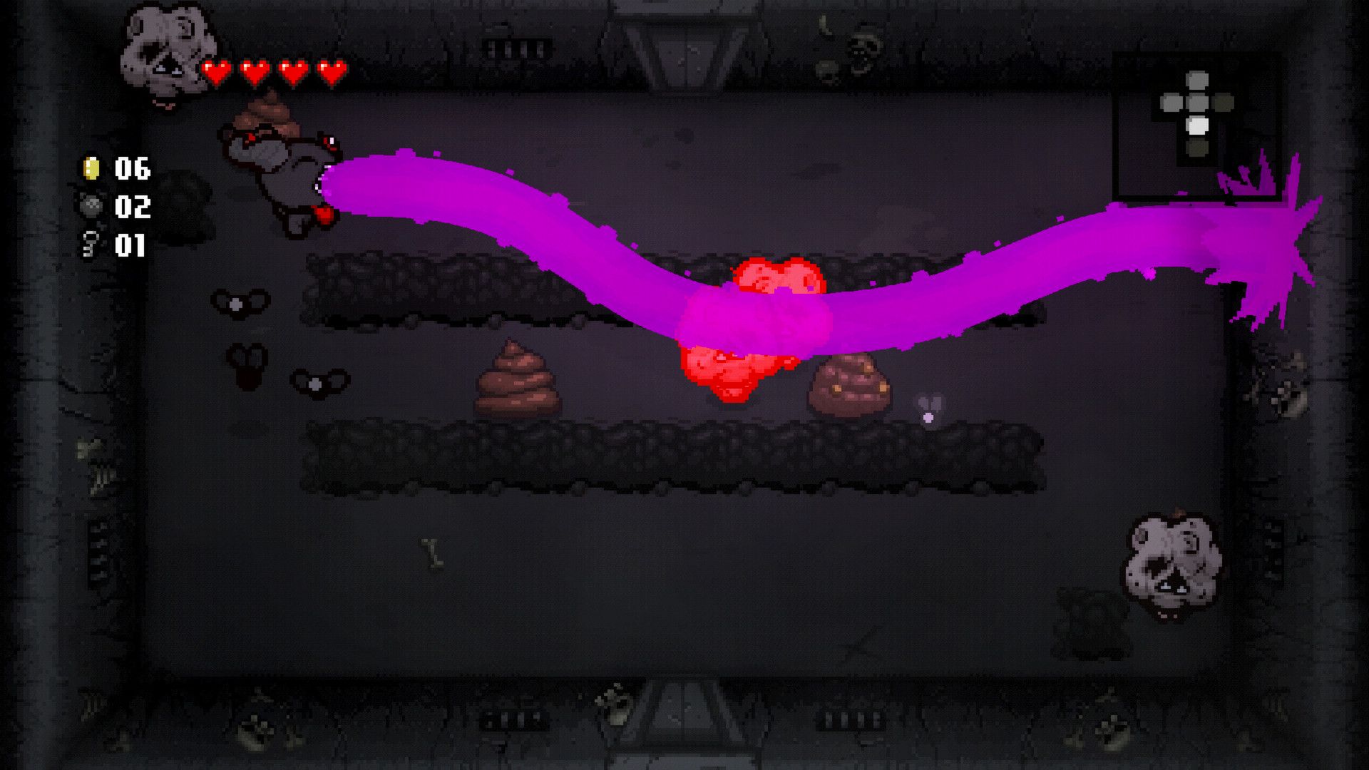 using a super power in The Binding of Isaac