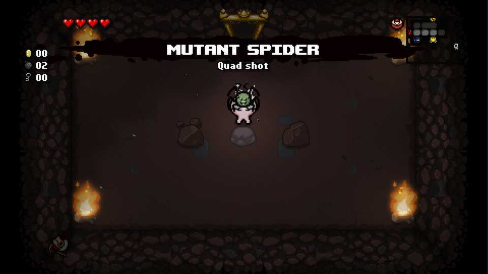 A boss level in The Binding of Isaac