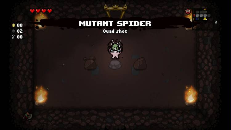 A boss level in The Binding of Isaac