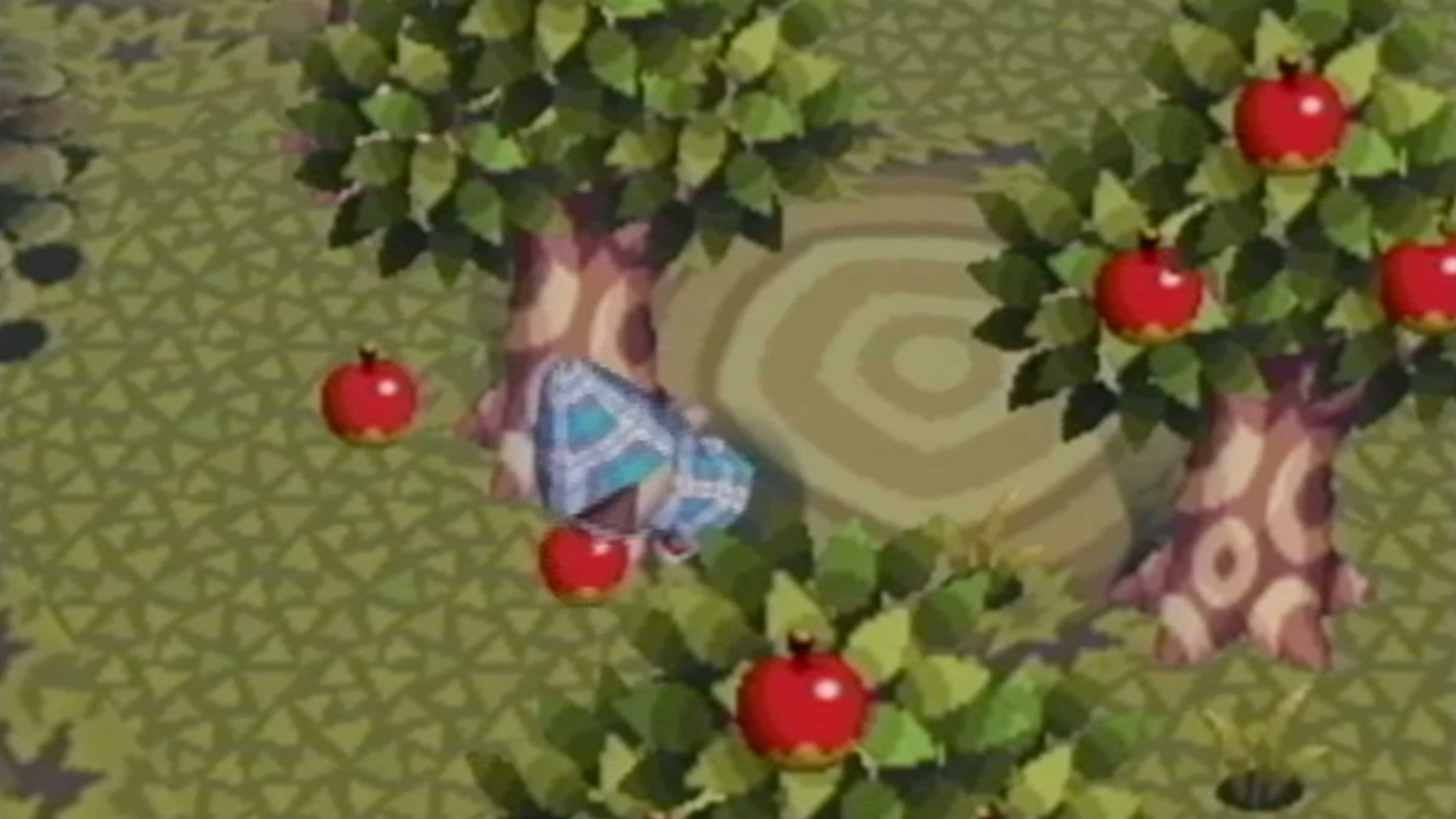 animal crossing collecting apples