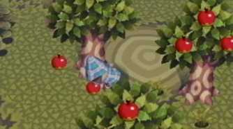 animal crossing collecting apples