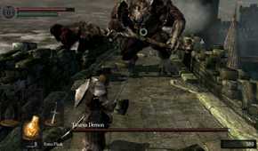 fighting the taurus-demon