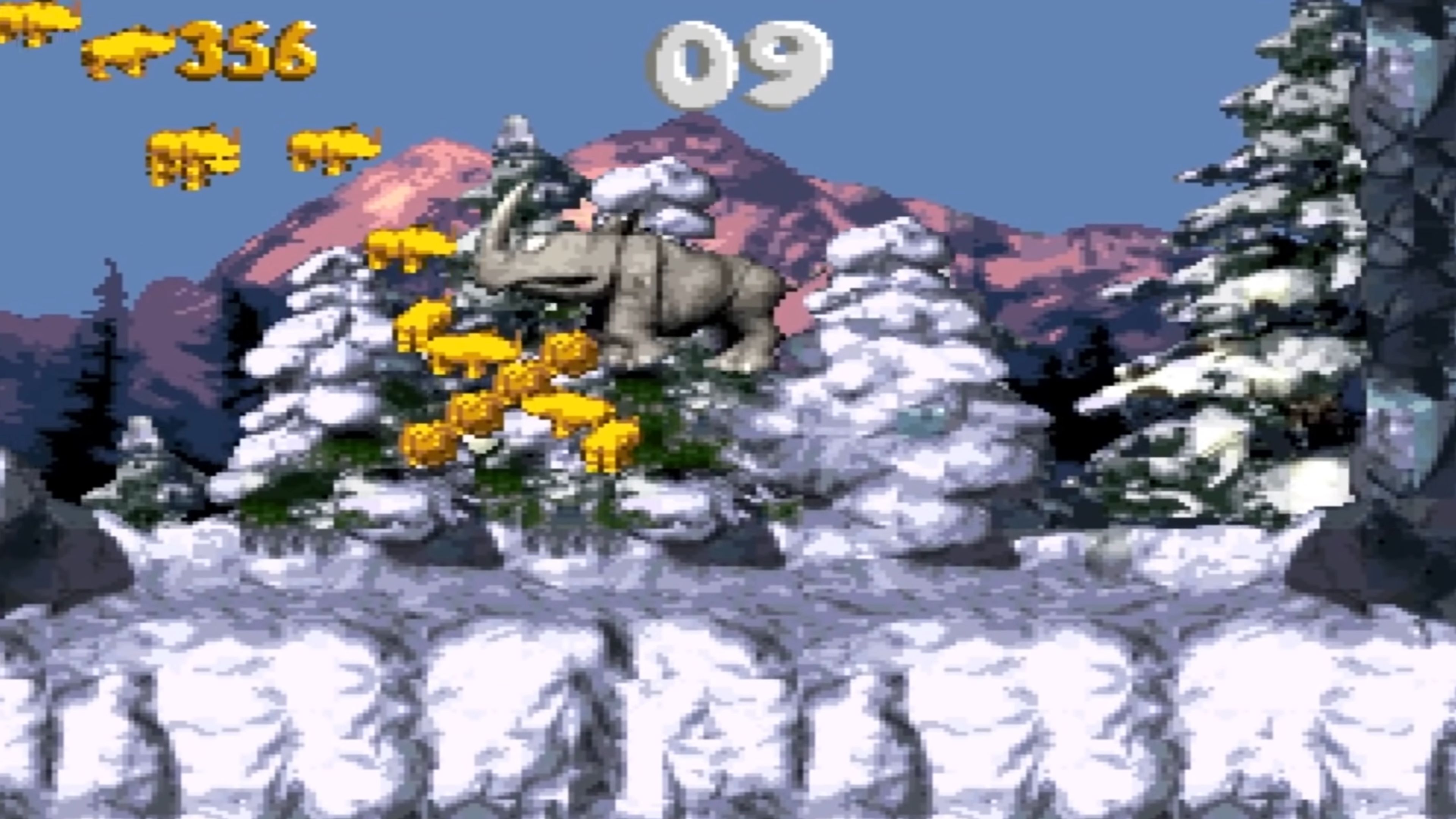 A screenshot of Donkey Kong Country