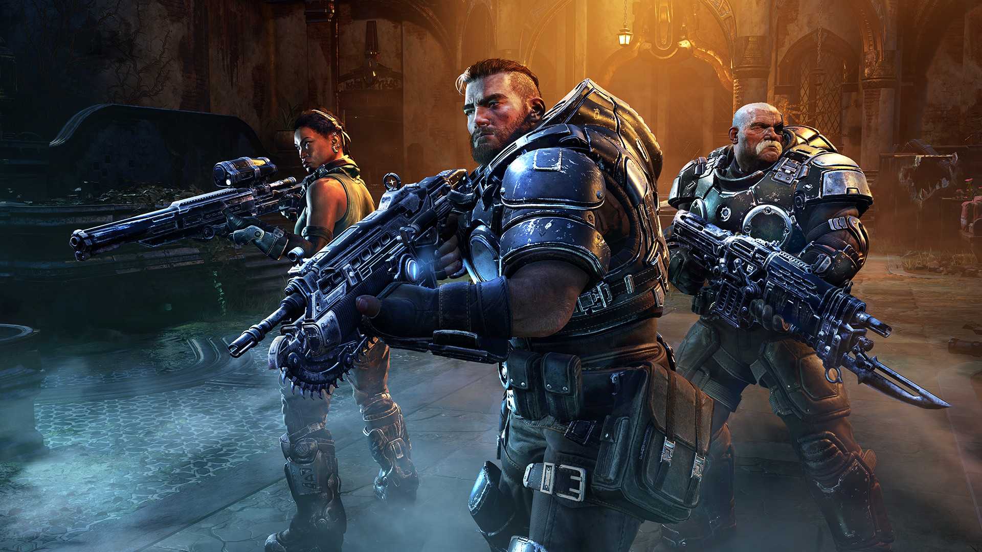 gears tactics showing the main squad