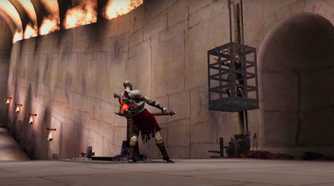 Screenshot from the game God of War (2005).